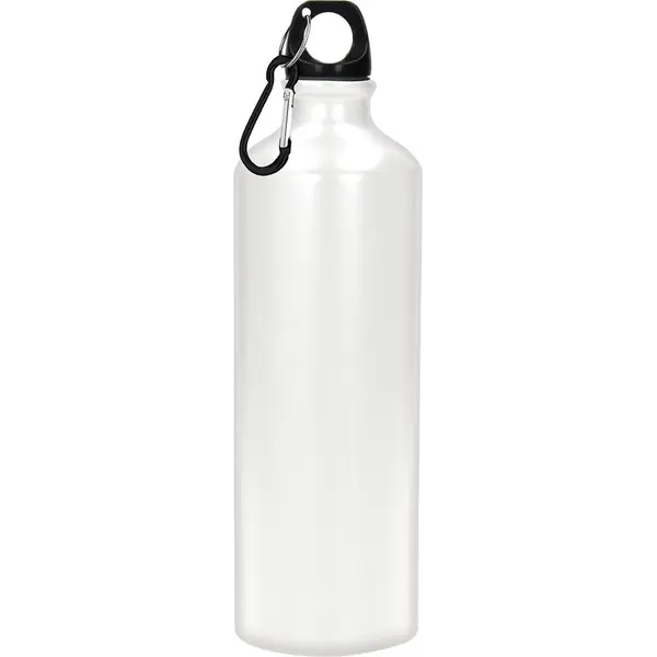 240438-EC Boca za vodu aluminijska Hook 600ml mat s karabinom bijela P60