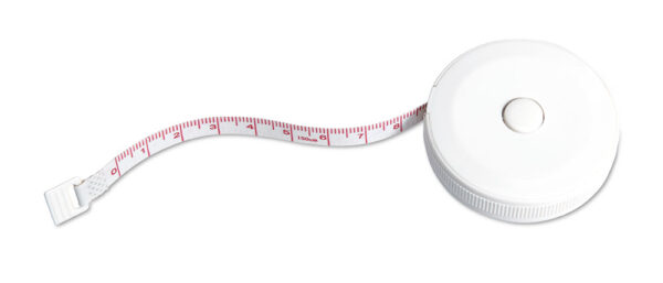 Metar krojački Jenny 1M bijeli okrugli ABS plastika fi5x1,4 cm