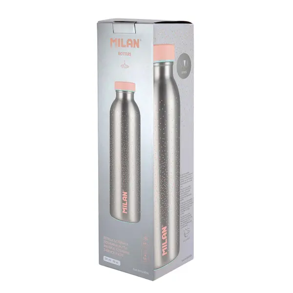240951-EC Boca za vodu MILAN Silver 591ml, isotermalna, nehrđajući čelik P12