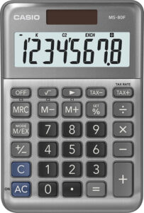 241354-EC Kalkulator CASIO MS-80 F (porez - konverzija) bls P10/40