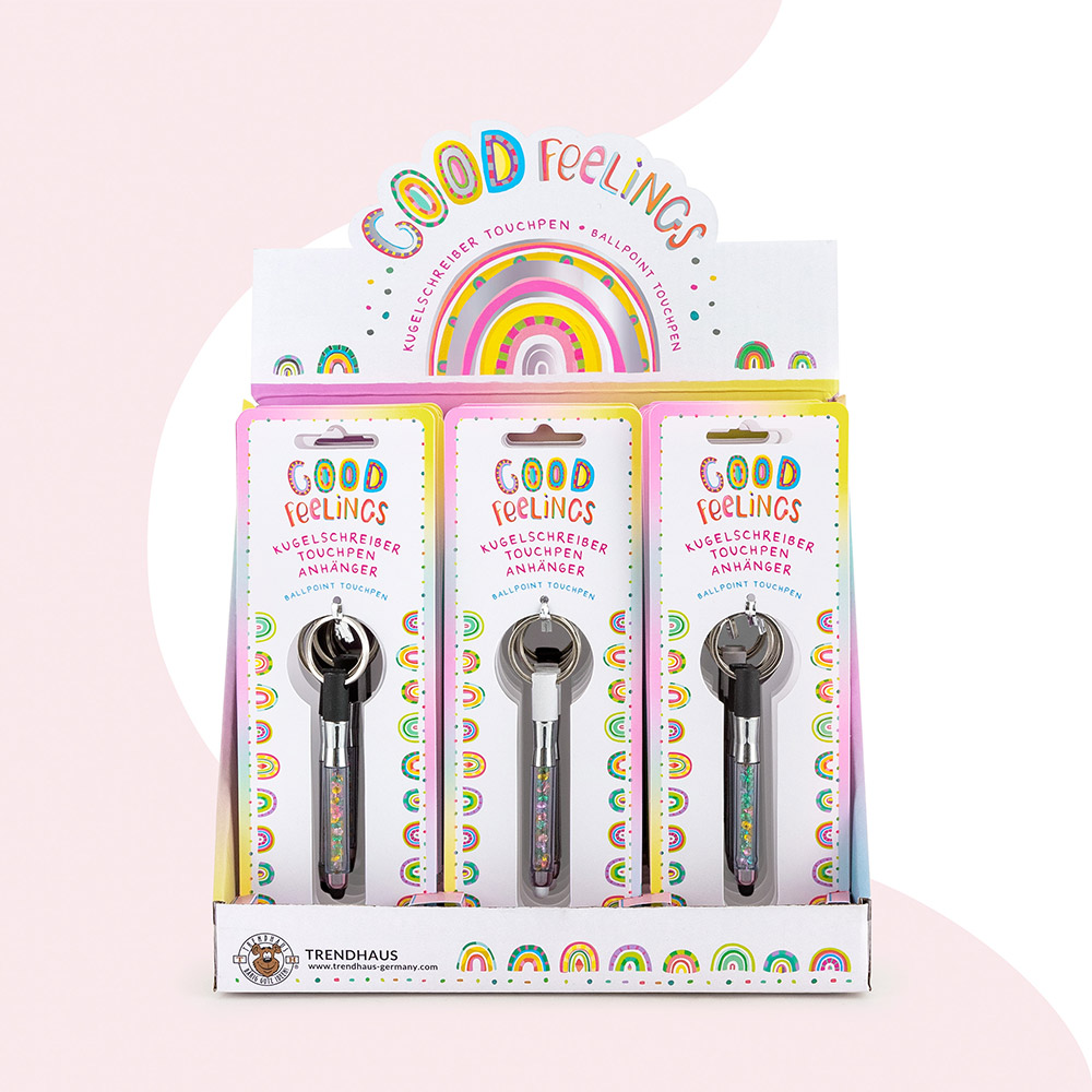 241366-EC Privjesak kemijska sa šljokicama GOOD FEELINGS sort P18/216 Netto