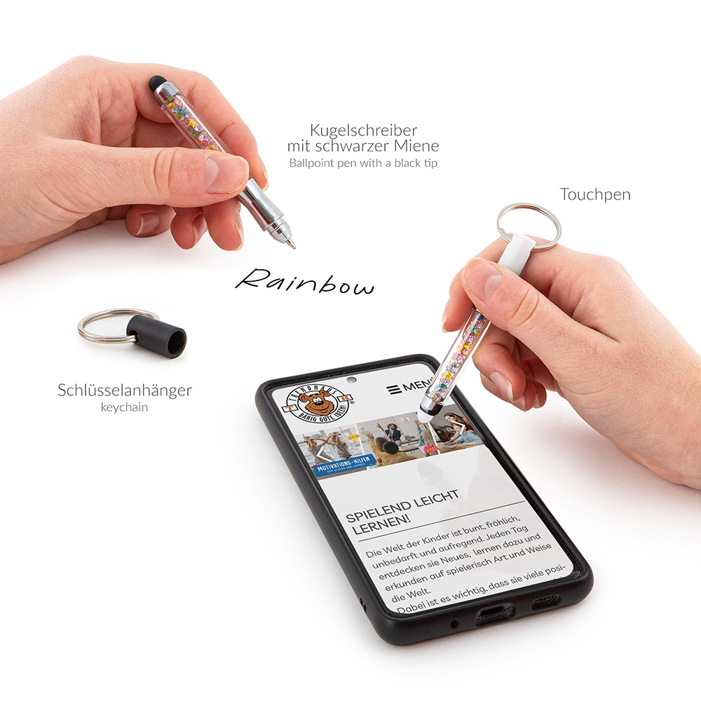 241366-EC Privjesak kemijska sa šljokicama GOOD FEELINGS sort P18/216 Netto