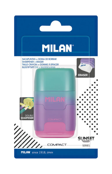 Gumica + šiljilo Milan Compact Sunset