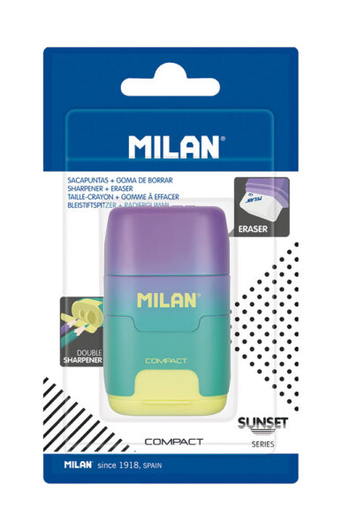 Gumica + šiljilo Milan Compact Sunset
