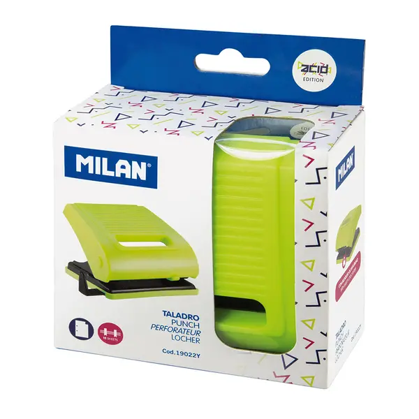 241388-EC Bušilica MILAN 15 listova Acid žuta u kutiji P6/24