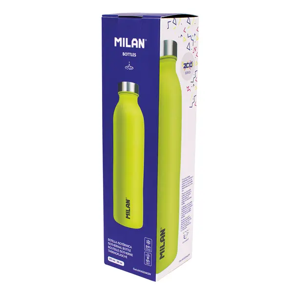 241884-EC Boca za vodu MILAN Acid 591ml, isotermalna, nehrđajući čelik žuta P12
