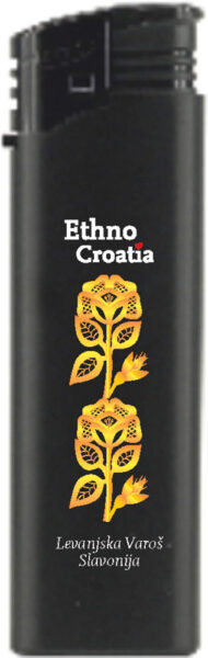 242395-EC Upaljač ATOMIC F2 Ethno Croatia Levanjska Varoš crni
