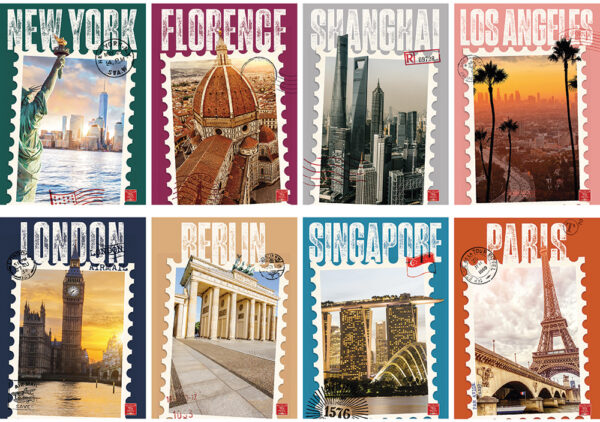 243556-EC Bilježnica A4/K Pigna Post Cards soft touch P10/60