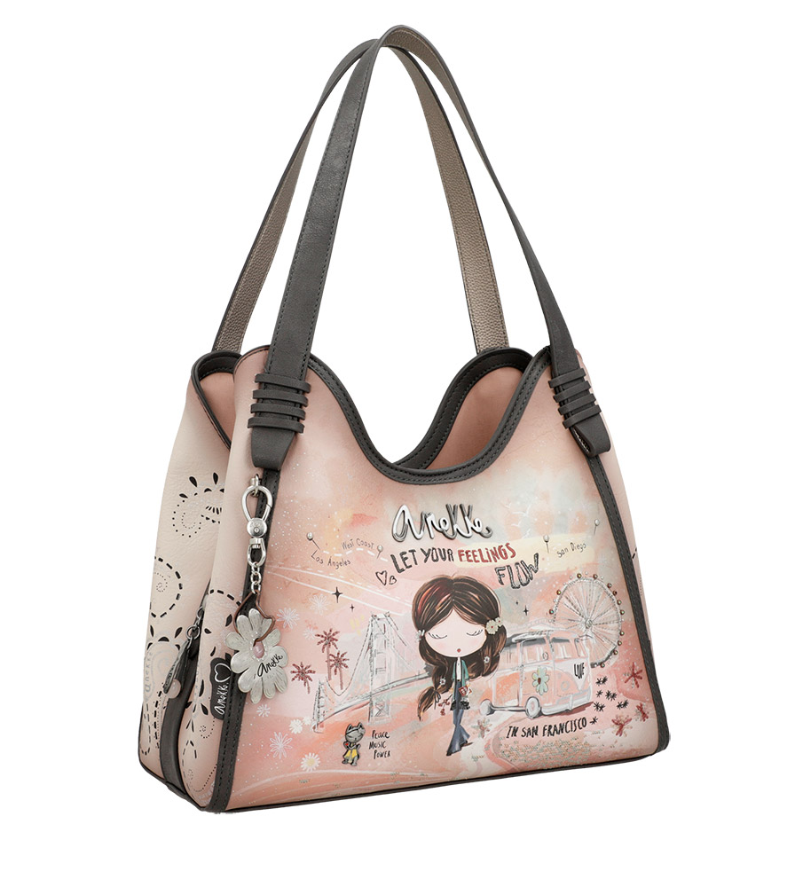 243652-EC Torba fashion Anekke SS24 Peace&Love pink L-31x28x15cm 38822-203 P8 NETTO