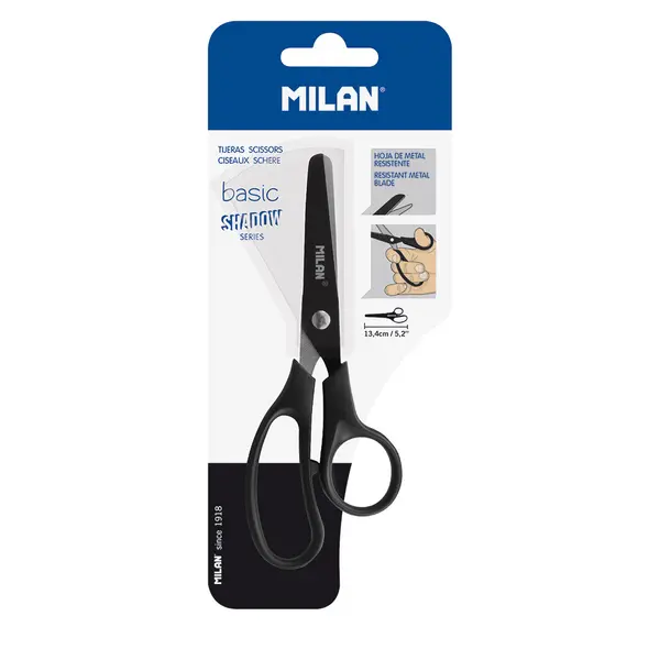 244586-EC Škare MILAN školske Basic Shadow 13,4 cm, bls P12/240