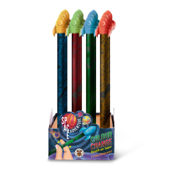 Ol.graf. HB sa gumicom, mijenja boju SPACE ADVENTURE sort P16/192 NETTO