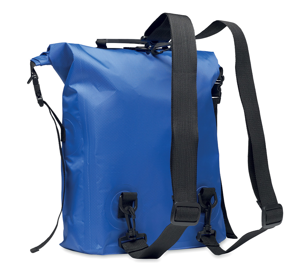 245229-EC Ruksak roll-up vodootporni Scubaroll RPET 210D royal plavi 30L