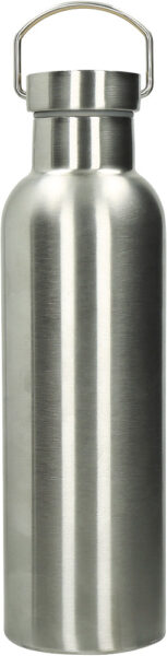 245287-EC Boca za vodu metalna Hugo 750ml srebrna od nehrđajućeg čelika