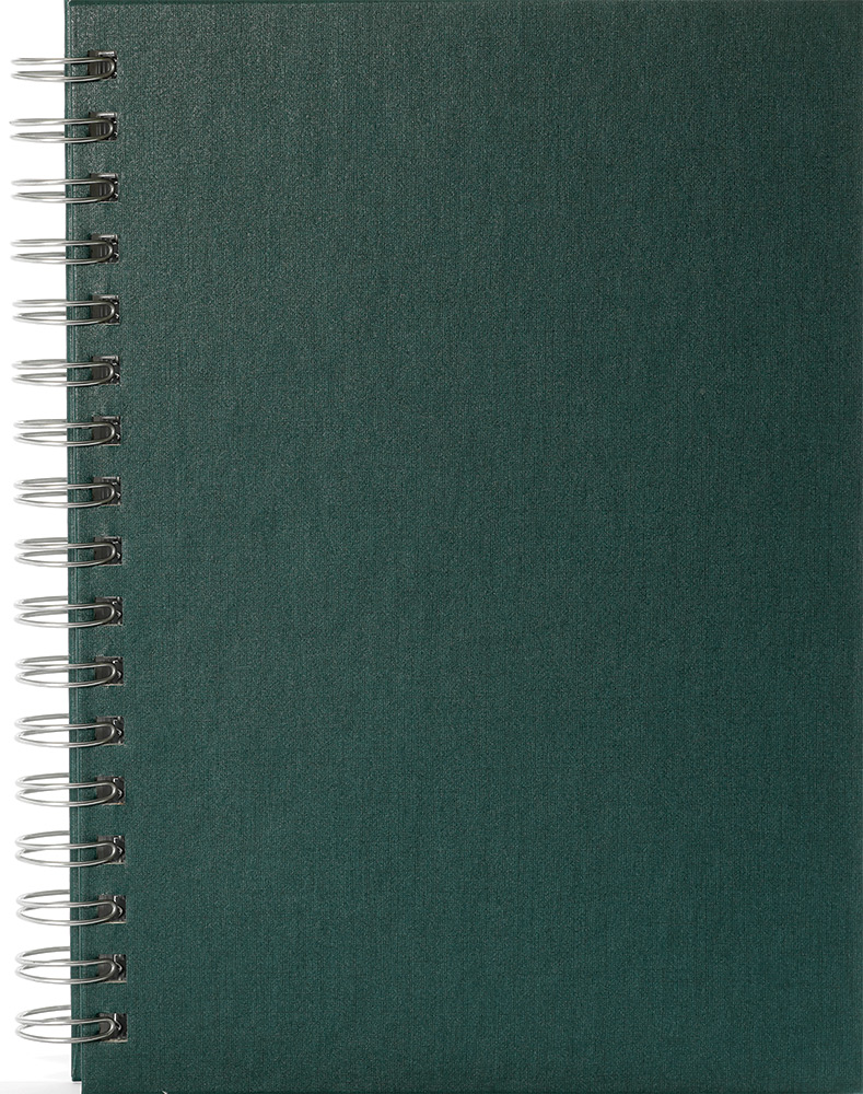 245337-EC Poslovnik SPIRALNI B5 2025 zeleni 16,5x23,5 P25