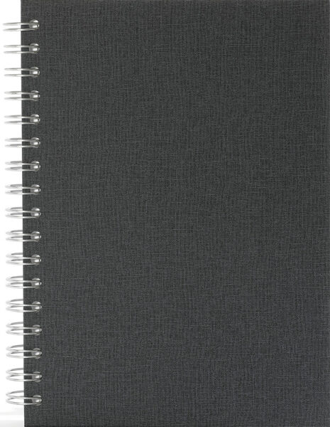 245339-EC Poslovnik SPIRALNI B5 2026 antracit 16,5x23,5 P25