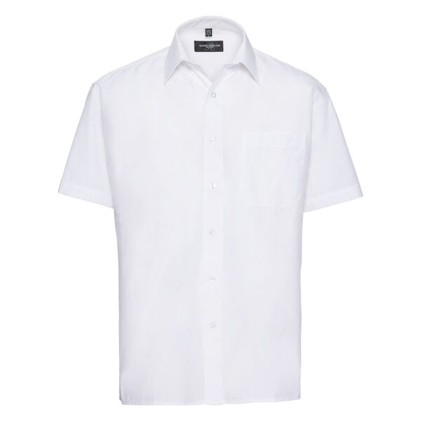 245420-EC Košulja Russell 935M Poplin muška bijela kratki rukav 4XL
