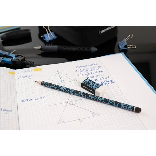 246290-EC Set ol.graf. x3HB + gumica neon plava EBERHARD FABER bls P10/200