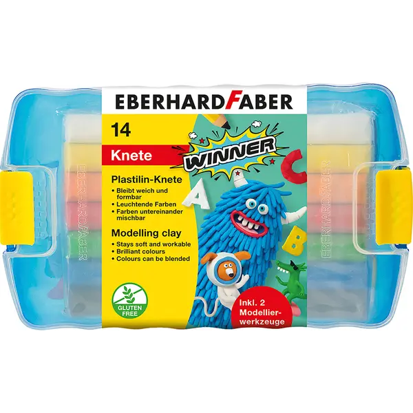246305-EC Plastelin EBERHARD FABER Winner 14/1, 7 boja + alat za modeliranje P6/24