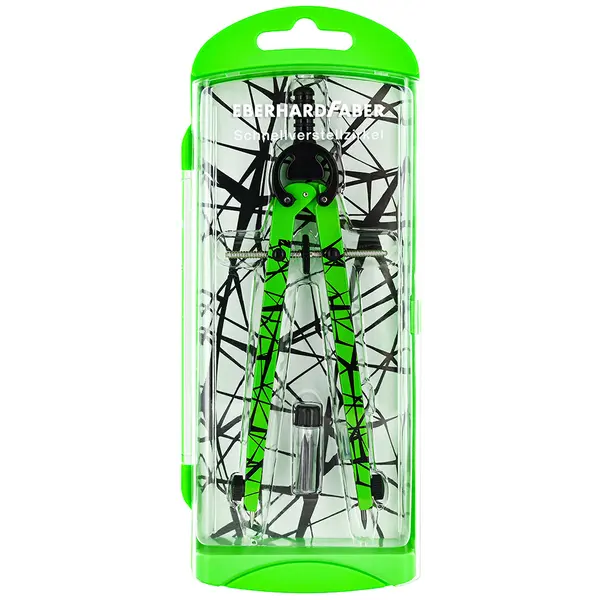 246307-EC Šestar EBERHARD FABER neon zeleni + mine P3/60