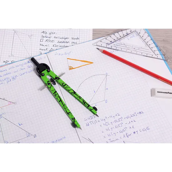 246307-EC Šestar EBERHARD FABER neon zeleni + mine P3/60