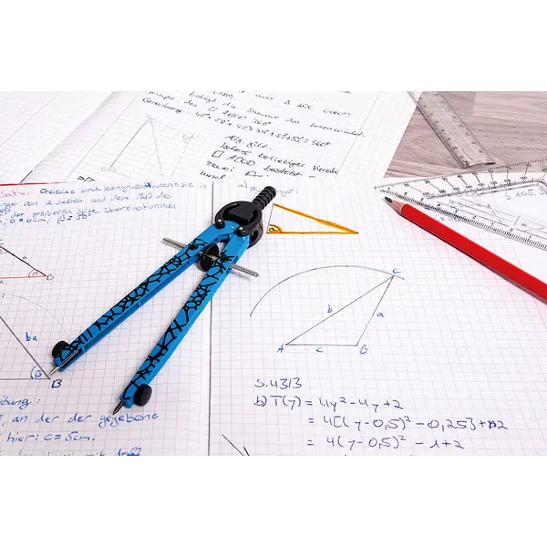 246308-EC Šestar EBERHARD FABER neon plavi + mine P3/60