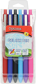 Gel pen 0,7 OPTIMA Soft Touch 461 6/1 100928 bls P12/144/1728