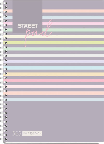 239013-EC Blok kolegij A4/D STREET PAD STRIPES 100L 67149 P15