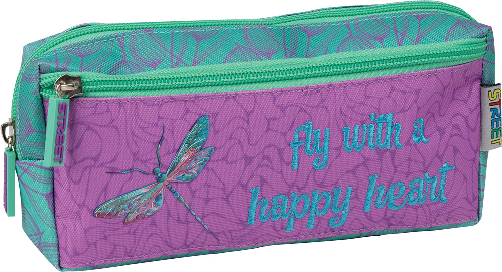 245132-EC Pernica vrećica četvrtasta 2 zipa Street DRAGONFLIES P50