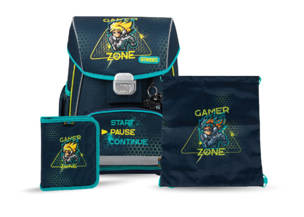 Prvoškolska torba set 3/1 Gamer Zone Street Netto