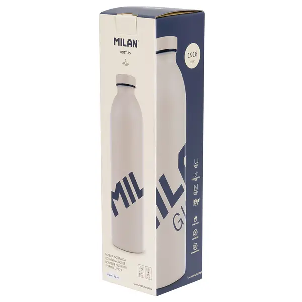 246497-EC Boca za vodu MILAN GIGANTE 946ml, isotermalna, nehrđajući čelik, bež P12