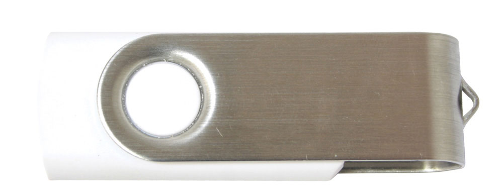 229719-EC Memori stick USB 8GB Twister bijeli, kartonska kutijica P1/100