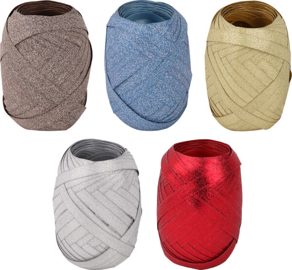 Traka 6,5mmx20m (jaje), glitter mix 5 boja od 24 kom u kutiji P24/264