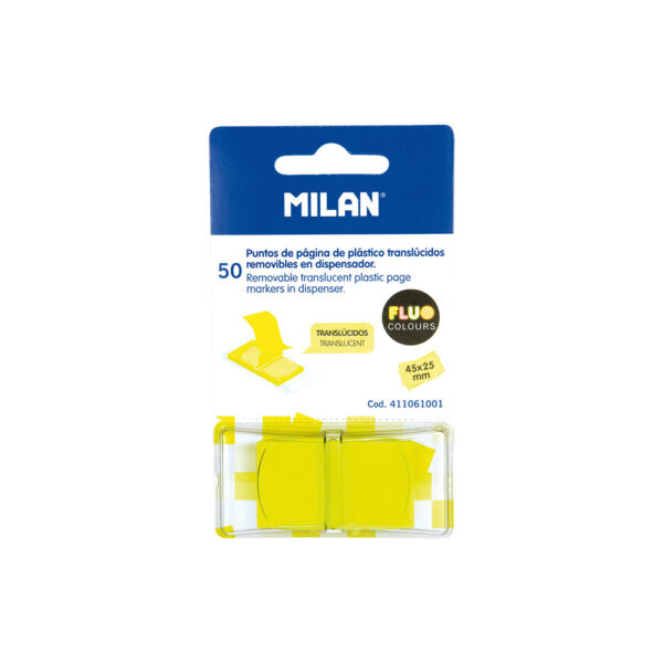 240975-EC Zastavice označ.MILAN transp.sa nosačem fluo žute 50kom, 45x25mm P24/288 NETTO