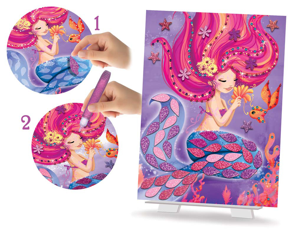 244581-EC Kreativni set slika sa gliterima CREALIGN Sirene P5