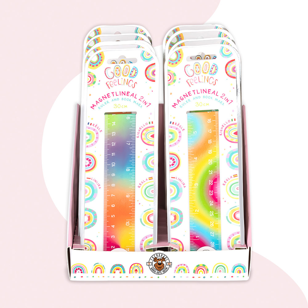 244750-EC Ravnalo 30cm preklopno magnetno GOOD FEELINGS sort P18/144 NETTO