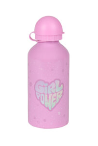 245599-EC Boca za vodu aluminijska Karbon A GIRL’S WORLD 500 ml P24