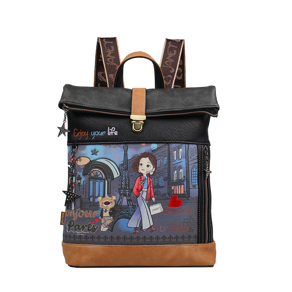 244919-EC Ruksak fashion Janet Paris Dream 30x10,5x35 cm J-083 P16