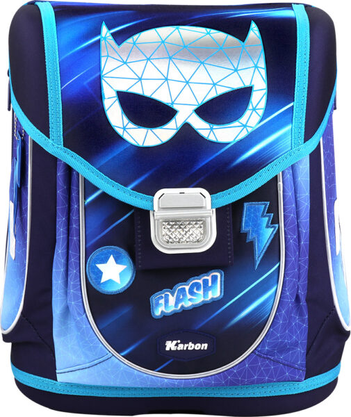 Prvoškolska torba Super Hero Karbon Netto