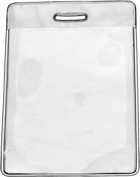 230556-EC Etui za akreditaciju prozirni 7,5x12,5cm okomiti