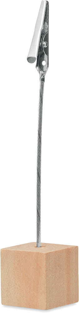 242250-EC Držač Hello Clip za listiće i fotografije, bambus postolje 2,5x2,5x11,5cm