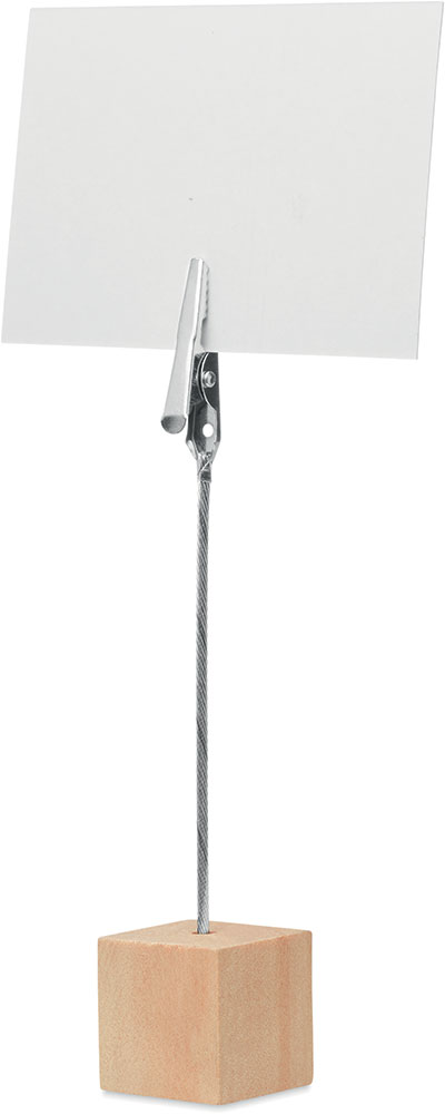 242250-EC Držač Hello Clip za listiće i fotografije, bambus postolje 2,5x2,5x11,5cm