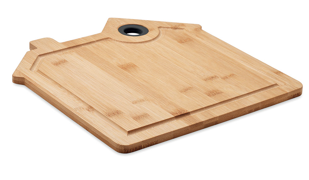242456-EC Daska drvena Rumat u obliku kuće 28x27x1cm