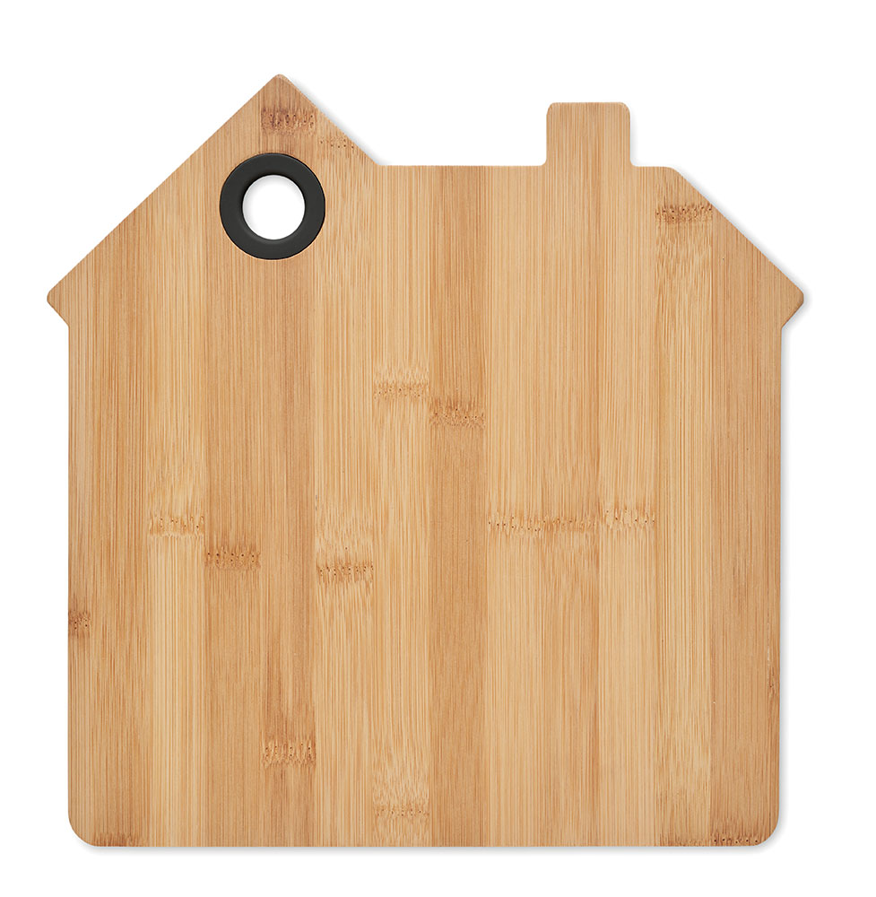 242456-EC Daska drvena Rumat u obliku kuće 28x27x1cm