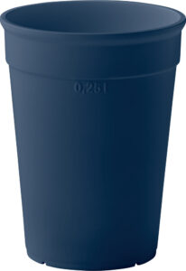 244965-EC Čaša Awaycup od recikliranog PP višekratna 250ml, french navy plava