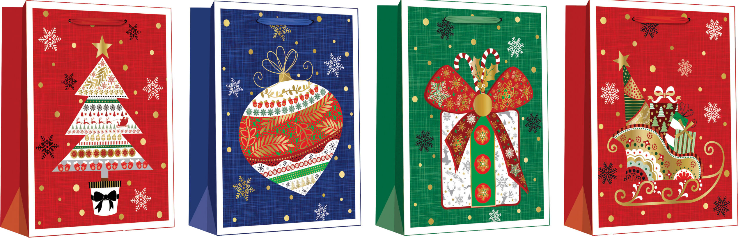 244994-EC Vrećica XL exclusive Božić hot stamp folija 30x42x12 71656 P12/120