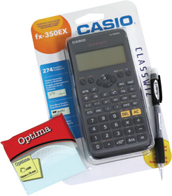 228397-EC Kalkulator CASIO FX-350 EX Classwiz + GRATIS Karbon olovka + samolj.blok bls