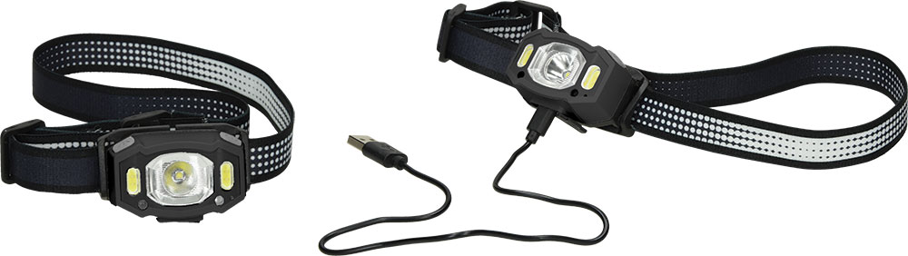 238767-EC Baterijska lampa za glavu SENSOR LED s punjačem