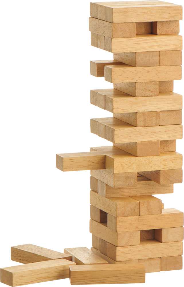 240433-EC Igra društvena Tower Jenga u drvenoj kutiji 25x8,8x8,2cm