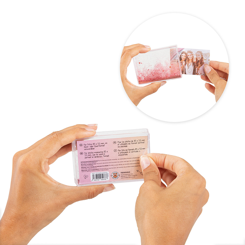 241235-EC Okvir s gliterima FESTIVAL FEELINGS sort P12/48 Netto