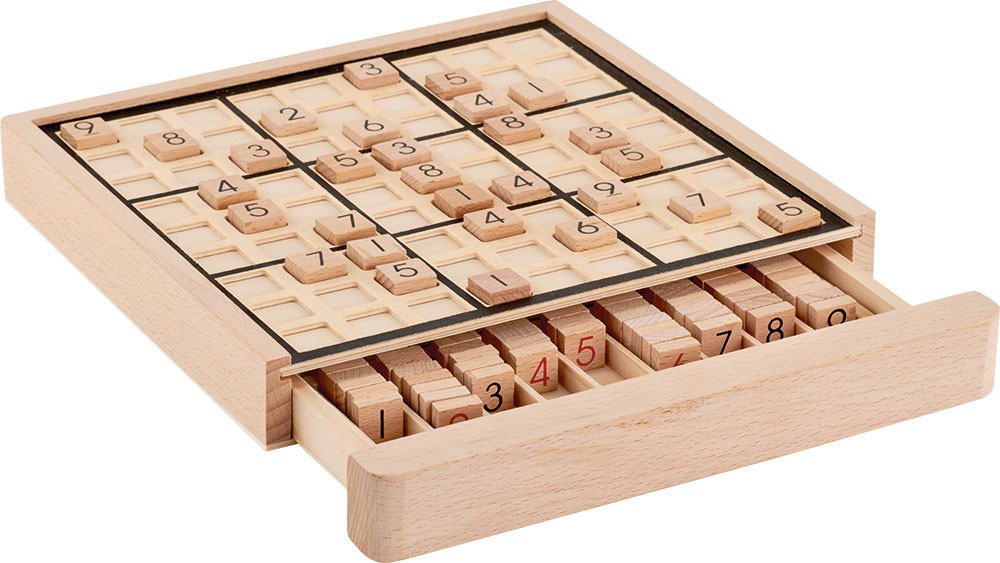 241608-EC Igra društvena Sudoku, drvena 22,5x23,5x3,1cm